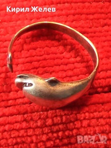 ФИГУРАЛЕН СТАР СРЕБЪРЕН ПРЪСТЕН ДЕЛФИН ВИСОКА ПРОБА СРЕБРО ХУДОЖЕСТВЕНА МАЙСТОРСКА ИЗРАБОТКА 26893, снимка 2 - Пръстени - 34884073