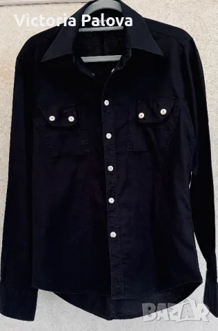 Модерна черна риза TERRANOVA FASHION , снимка 13 - Ризи - 48523103