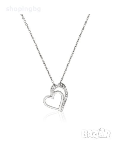Колие с диамант сърце от Padentif or Blanc -40% -0.04 карата, снимка 2 - Колиета, медальони, синджири - 42356889