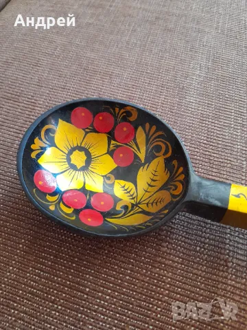 Стара Руска дървена лъжица #2, снимка 2 - Други ценни предмети - 48012460