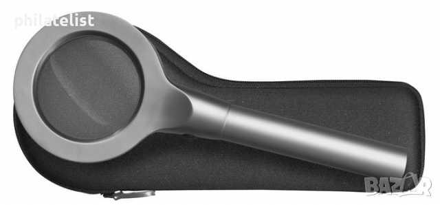 Lindner Лупа 7151 - 2.5х - с осем диодни лампи, снимка 3 - Нумизматика и бонистика - 36313362