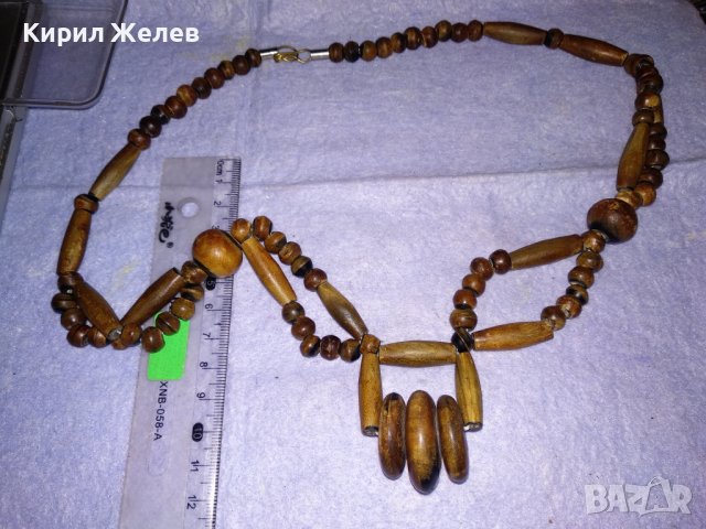 МНОГО ОРИГИНАЛНО КРАСИВО КОЛИЕ ОГЪРЛИЦА от РОГ РЪЧНА МАЙСТОРСКА ТРАДИЦИОННА ИЗРАБОТКА 34771, снимка 2 - Колиета, медальони, синджири - 39191072