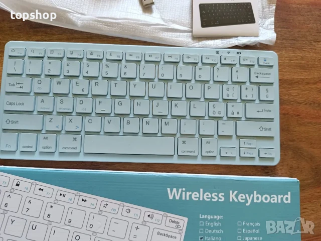 НОВА, ТЕСТВАНА безжична клавиатура с блутут, компактна тиха клавиатура за лаптоп, компютър 2.4G...