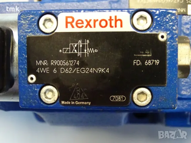 Хидравличен разпределител Rexroth 4WE6D62/EG24N9K4 Rexroth H-4WEH25C67 control valve, снимка 2 - Резервни части за машини - 49813794