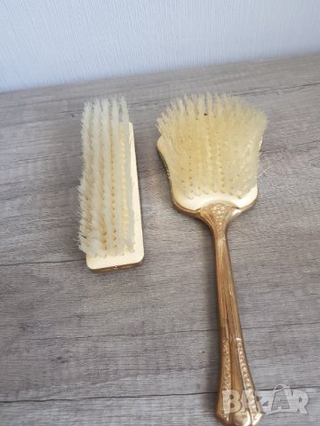 Ретро комплект дамска четка за коса и четка за дрехи, снимка 5 - Антикварни и старинни предмети - 41791190