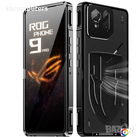Asus ROG Phone 9 Pro 5G / Asus ROG Phone 9 5G Удароустойчив Калъф Metal Frame 360 Градуса Защита и П, снимка 2 - Резервни части за телефони - 52259852