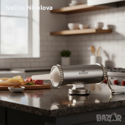 Пълначка за колбаси Bohmann BH 02-750 – Стабилна, удобна и идеална за домашни наденици, снимка 3 - Други - 52592319