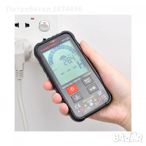 HT112B мултицет за измерване на напрежение, ток и съпротивление, снимка 5 - Други инструменти - 35833085
