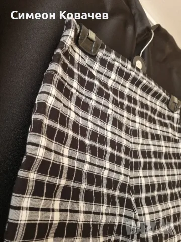 Интересен дамски панталон в черно и бяло, снимка 1