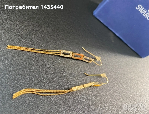  Обеци Swarovski, снимка 3 - Обеци - 53757734