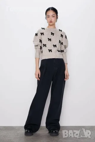 Униклно бижу пуловер Limited edition Zara, снимка 5 - Блузи с дълъг ръкав и пуловери - 55743331