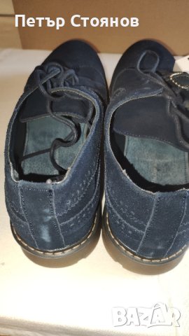 Стилни мъжки половинки от естествен велур Tata Italia №46, снимка 4 - Ежедневни обувки - 42228542
