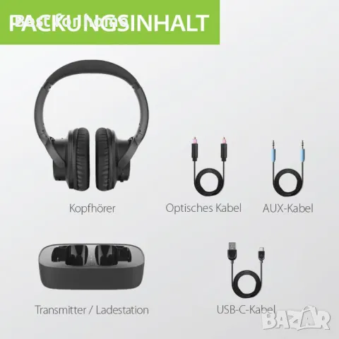 Висококачествени слушалки Avantree Ensemble с докинг- предаветел, снимка 7 - Bluetooth слушалки - 48455450