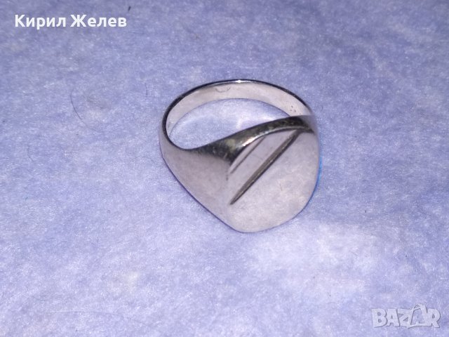 АРИСТОКРАТИЧЕН МАСИВЕН СРЕБЪРЕН ПРЪСТЕН ПОЛИРАНО до ОГЛЕДАЛЕН БЛЯСЪК СРЕБРО 925 РЪЧНА РАБОТА 38744, снимка 9 - Пръстени - 41741231