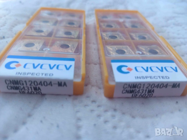 Комплект от 10 броя стругарски пластини CVCVCV CNMG120404 MA UE6020, снимка 5 - Стругове - 53864172
