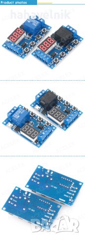 Реле за време DC 6-30V циклично реле , снимка 3 - Друга електроника - 40385916