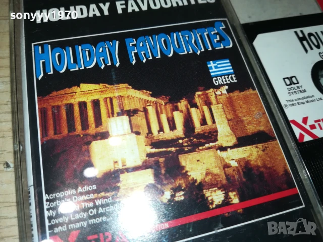 HOLIDAY FAVORITES GREECE-ORIGINAL TAPE 1708251927, снимка 3 - Аудио касети - 51395423