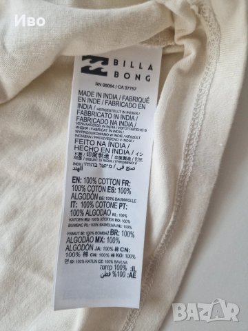 Billabong дамска блуза с къс ръкав , снимка 8 - Тениски - 50589076