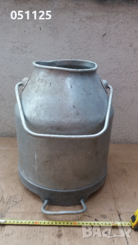стар алуминиев гюм за мляко, 30 литра , снимка 3 - Антикварни и старинни предмети - 44529675