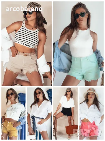 Дамски къси панталони SUNYLOOK, 6цвята 