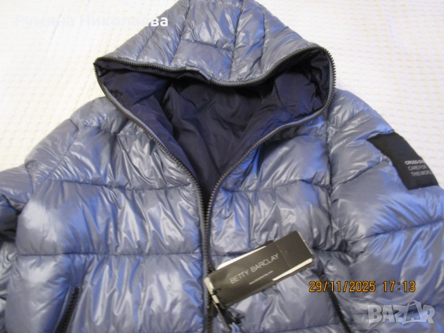 Дълго дамско яке с две лица Betty Barclay, снимка 5 - Якета - 52585210