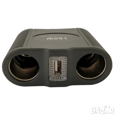 Разклонител за запалка с 2 гнезда и USB порт 100 W, снимка 3 - Аксесоари и консумативи - 55863030