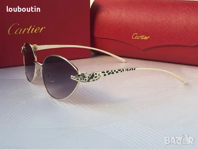 Cartier 2024  дамски слънчеви очила елипса кръгли овални, снимка 16 - Слънчеви и диоптрични очила - 48003086