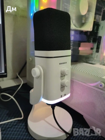 Микрофон с RGB за компютър, конзола