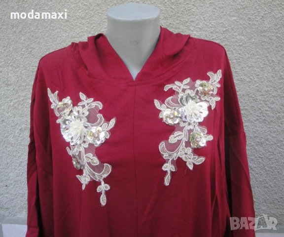 7XL Нова дълга рокля Shein  с качулка , снимка 2 - Рокли - 41957348