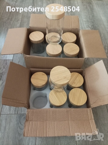 Стъклени буркани с плътно затваряне 6 бр., снимка 6 - Кутии за храна - 53833163