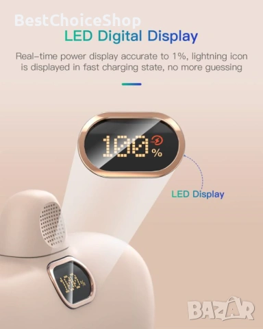 Kuulaa Power Bank 5000mAh PD 20W бързо зареждане преносимо зарядно, снимка 6 - Оригинални зарядни - 53628005