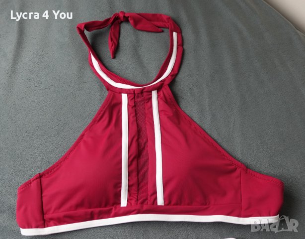 Нов бански комплект в бордо S размер, снимка 4 - Бански костюми - 41580461