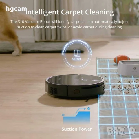 360 S10 Robot Vacuum Mop - Робот за почистване - Домашна прахосмукачка, снимка 3 - Прахосмукачки - 50486730