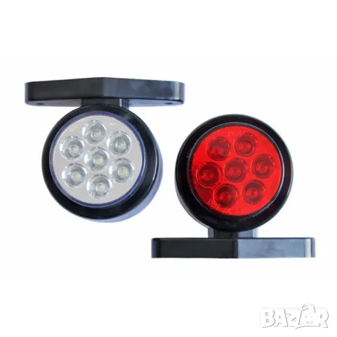 Комбиниран LED габарит 24 V, 80 x 92 mm, снимка 2 - Аксесоари и консумативи - 55864314