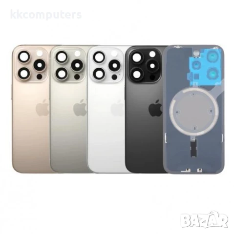 Капак батерия / Задно стъкло Оборудван с лентов кабел безконтактно зареждане за iPhone 15 6.1/ Графи