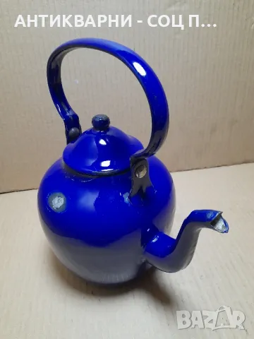 Соц Стар Емайлиран Чайник., снимка 3 - Антикварни и старинни предмети - 48605564