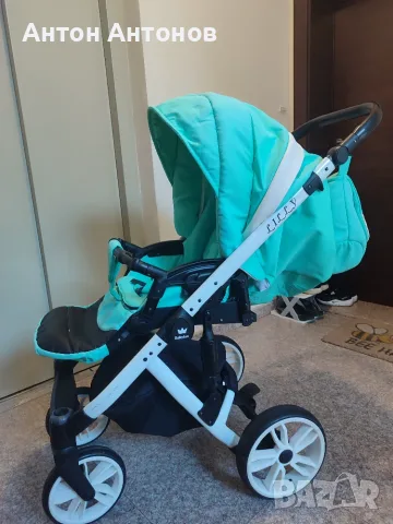 Детска количка 3 в 1 BabyLux Lilly, Алуминиева рамка