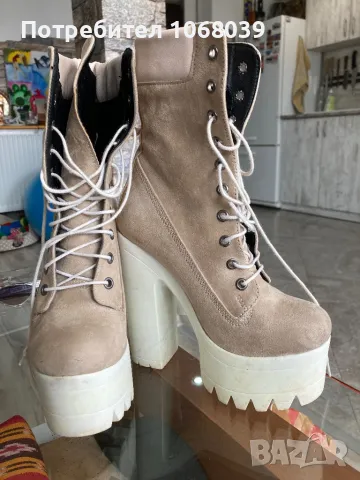 Боти естествен велур