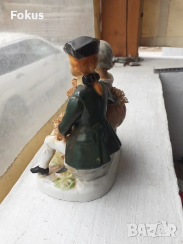 Порцеланова статуетка фигура композиция - порцелан, снимка 2 - Антикварни и старинни предмети - 53431906