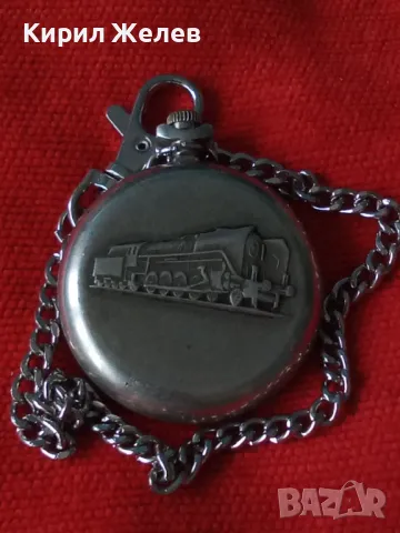Джобен часовник МЪЛНИЯ СССР ЛОКОМОТИВ с верижка рядък за КОЛЕКЦИОНЕРИ 42422, снимка 11 - Антикварни и старинни предмети - 45382575