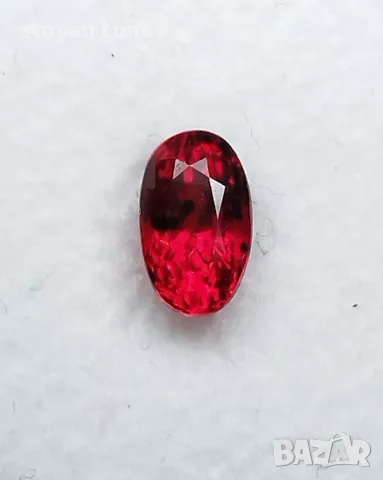 Интензивен оранжево червен рубин - 0.77кт.! Сертифициран! Нов! , снимка 2 - Други - 47210513