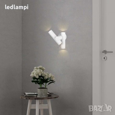LED Аплик 6W Бял 600Lum IP44, снимка 8 - Лед осветление - 42461966