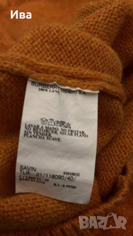 Burberry пуловер вълна, снимка 3 - Блузи с дълъг ръкав и пуловери - 44499525