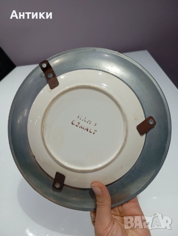 Колекционерска чиния за стена маркирана, снимка 4 - Чинии - 52563905