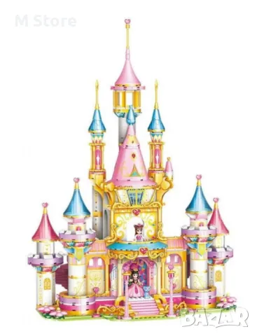 Конструктор Замък с Принцеси и Каляска, 1200 части , снимка 3 - Конструктори - 48272367