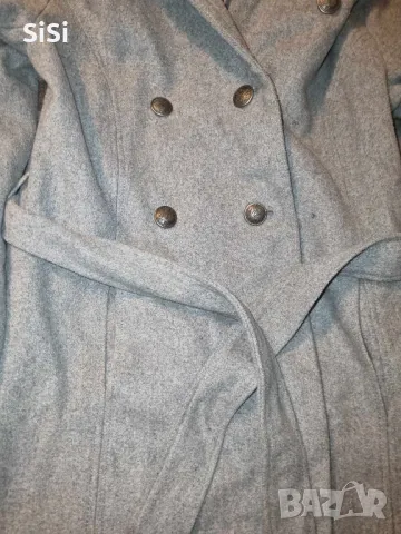 Сиво палто, снимка 2 - Палта, манта - 49183522