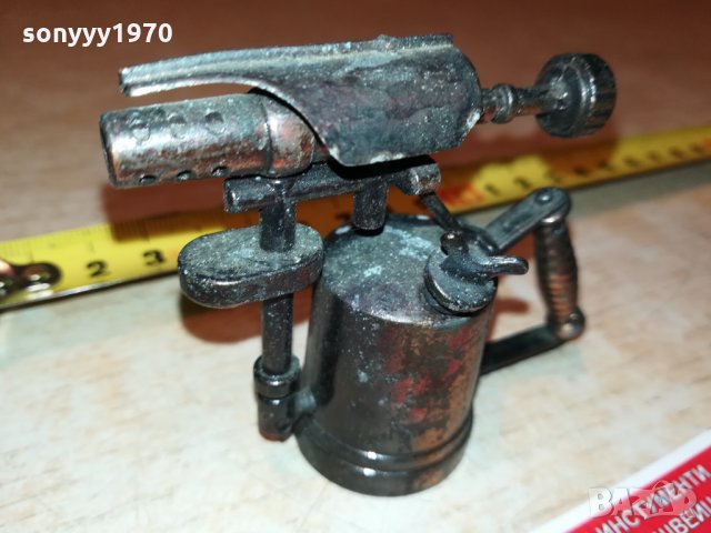 бензинова лампа-горелка миниатюра острилка 2302221626, снимка 6 - Антикварни и старинни предмети - 35892517