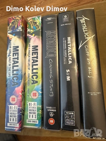 Metallica Видео Колекция VHS HiFi Stereo, снимка 6 - Други музикални жанрове - 53754309