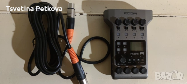 Професионално аудио студио Zoom PodTrak P4 + 2x XLR Bespeco, снимка 2 - Други - 53732698