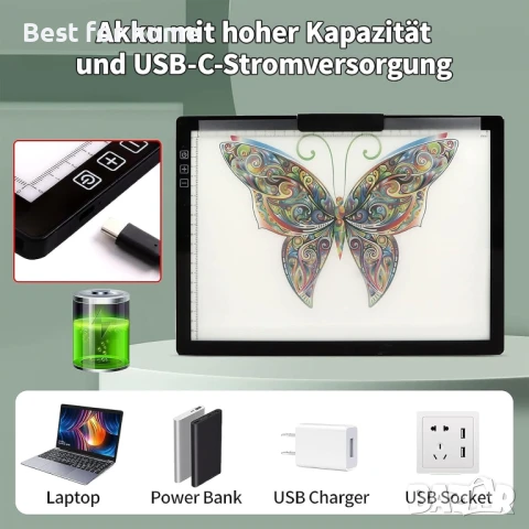 Акумулаторна светлинна маса, снимка 8 - Рисуване и оцветяване - 51123213